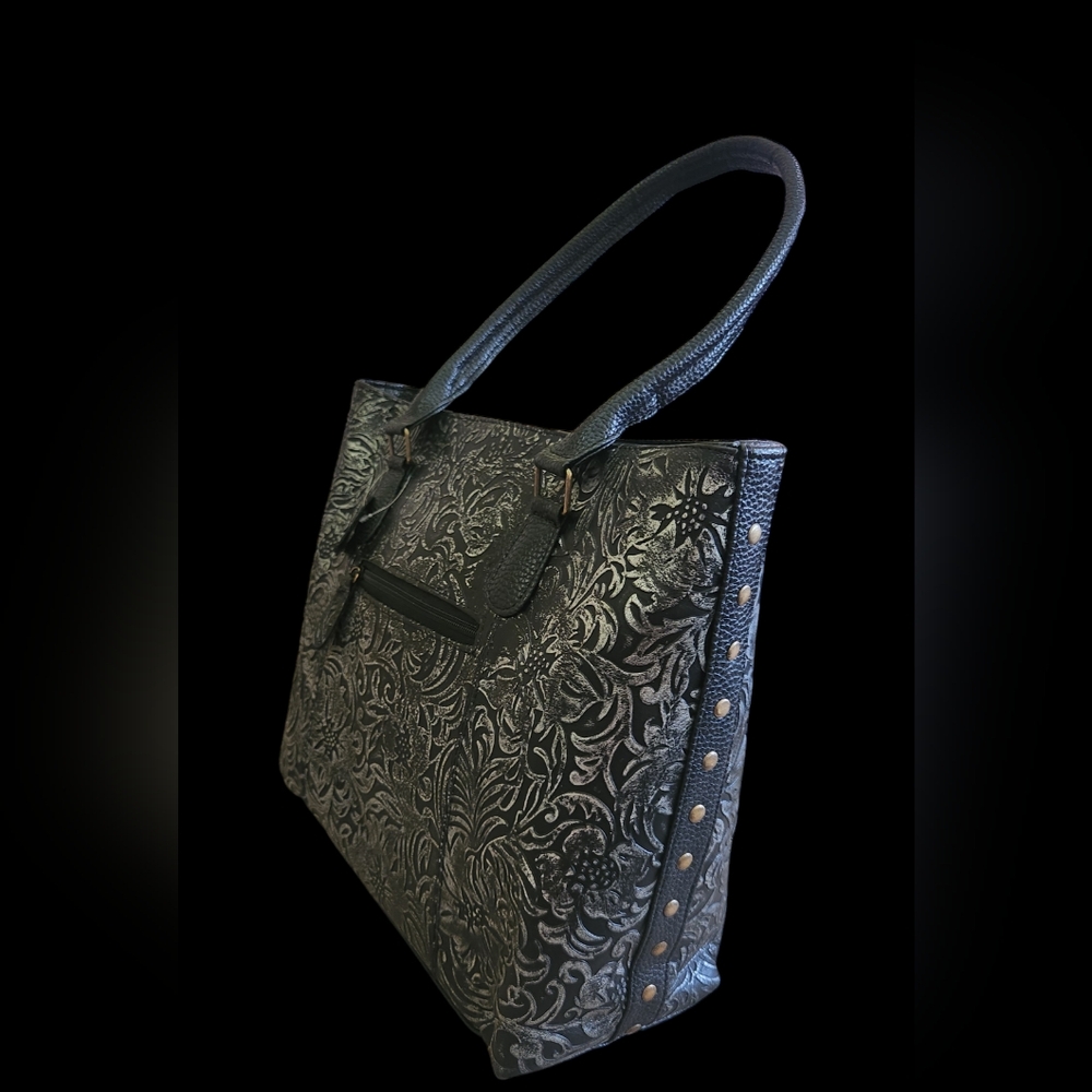 Leather tote - Picture 2 of 2